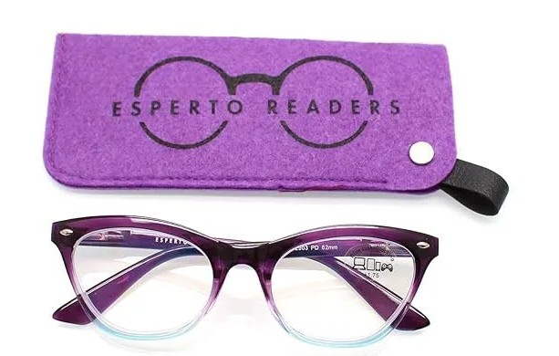 Esperto Readers Catty Purple Reading Glasses